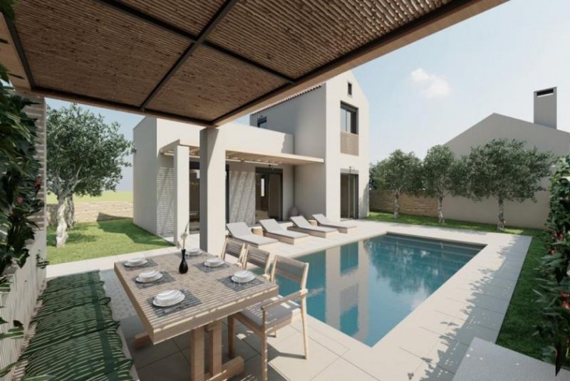 Vamos Kreta - Vamos: Schöne Maisonette mit Swimmingpool zu verkaufen - Projekt Haus kaufen